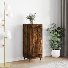 Sideboard aus geräuchertem Eichenholzwerkstoff, 34,5 x 34 x 90 cm von vidaXL, Sideboards - Ref: Foro24-830425, Preis: 57,87 €...