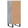 Aparador de madera contrachapada gris hormigón 34,5x34x90 cm de vidaXL, Aparadores - Ref: Foro24-828568, Precio: 76,67 €, Des...