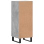 Betongraues Sperrholz-Sideboard 34,5 x 34 x 90 cm von vidaXL, Sideboards - Ref: Foro24-828568, Preis: 77,90 €, Rabatt: %