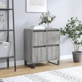 Sonoma graues Sperrholz-Sideboard 60x35x70 cm von vidaXL, Sideboards - Ref: Foro24-831226, Preis: 78,99 €, Rabatt: %