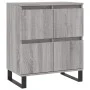 Aparador de madera contrachapada gris Sonoma 60x35x70 cm de vidaXL, Aparadores - Ref: Foro24-831226, Precio: 78,99 €, Descuen...