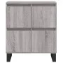 Aparador de madera contrachapada gris Sonoma 60x35x70 cm de vidaXL, Aparadores - Ref: Foro24-831226, Precio: 78,99 €, Descuen...