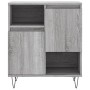 Aparador de madera contrachapada gris Sonoma 60x35x70 cm de vidaXL, Aparadores - Ref: Foro24-831194, Precio: 60,72 €, Descuen...