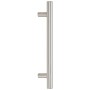 Tiradores para armarios 10 uds acero inoxidable plateado 128 mm