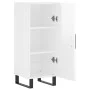 Aparador de madera contrachapada blanco brillante 34,5x34x90 cm de vidaXL, Aparadores - Ref: Foro24-828566, Precio: 84,05 €, ...