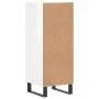 Aparador de madera contrachapada blanco brillante 34,5x34x90 cm de vidaXL, Aparadores - Ref: Foro24-828566, Precio: 84,05 €, ...