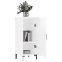 Hochglanzweißes Sperrholz-Sideboard 34,5 x 34 x 90 cm von vidaXL, Sideboards - Ref: Foro24-828542, Preis: 65,49 €, Rabatt: %