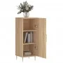 Aparador madera contrachapada color roble Sonoma 34,5x34x90 cm de vidaXL, Aparadores - Ref: Foro24-828527, Precio: 50,98 €, D...