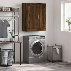 Brown oak engineered wood wall cabinet 69.5x34x90 cm by vidaXL, Sideboards - Ref: Foro24-830395, Price: 76,02 €, Discount: %