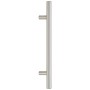 Tiradores para armarios 10 uds acero inoxidable plateado 160 mm