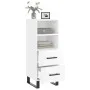 Glossy white plywood sideboard 34.5x34x90 cm by vidaXL, Sideboards - Ref: Foro24-828694, Price: 62,05 €, Discount: %