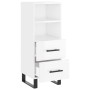 Hochglanzweißes Sperrholz-Sideboard 34,5 x 34 x 90 cm von vidaXL, Sideboards - Ref: Foro24-828694, Preis: 62,67 €, Rabatt: %