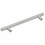 Tiradores para armarios 10 uds acero inoxidable plateado 160 mm