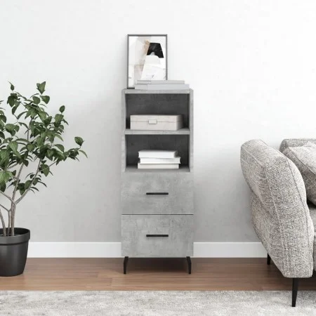 Aparador de madera contrachapada gris hormigón 34,5x34x90 cm de vidaXL, Aparadores - Ref: Foro24-828688, Precio: 49,20 €, Des...