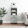 Aparador de madera contrachapada gris hormigón 34,5x34x90 cm de vidaXL, Aparadores - Ref: Foro24-828688, Precio: 49,20 €, Des...