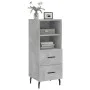 Aparador de madera contrachapada gris hormigón 34,5x34x90 cm de vidaXL, Aparadores - Ref: Foro24-828688, Precio: 49,20 €, Des...