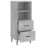 Betongraues Sperrholz-Sideboard 34,5 x 34 x 90 cm von vidaXL, Sideboards - Ref: Foro24-828688, Preis: 49,20 €, Rabatt: %