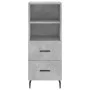 Betongraues Sperrholz-Sideboard 34,5 x 34 x 90 cm von vidaXL, Sideboards - Ref: Foro24-828688, Preis: 49,20 €, Rabatt: %