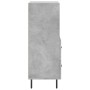 Aparador de madera contrachapada gris hormigón 34,5x34x90 cm de vidaXL, Aparadores - Ref: Foro24-828688, Precio: 55,19 €, Des...