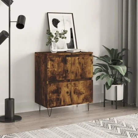 Sideboard aus geräuchertem Eichensperrholz, 60 x 35 x 70 cm von vidaXL, Sideboards - Ref: Foro24-831217, Preis: 67,17 €, Raba...