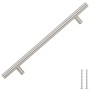 Tiradores para armarios 5 uds acero inoxidable plateado 192 mm