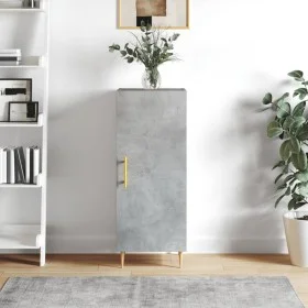 Aparador de madera contrachapada gris hormigón 34,5x34x90 cm de vidaXL, Aparadores - Ref: Foro24-828528, Precio: 37,91 €, Des...