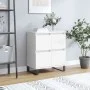 Weißes Sperrholz-Sideboard 60x35x70 cm von vidaXL, Sideboards - Ref: Foro24-831220, Preis: 73,76 €, Rabatt: %