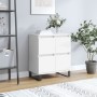 Weißes Sperrholz-Sideboard 60x35x70 cm von vidaXL, Sideboards - Ref: Foro24-831220, Preis: 74,54 €, Rabatt: %