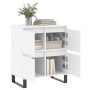 Weißes Sperrholz-Sideboard 60x35x70 cm von vidaXL, Sideboards - Ref: Foro24-831220, Preis: 74,54 €, Rabatt: %