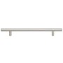 Tiradores para armarios 5 uds acero inoxidable plateado 192 mm