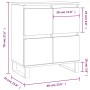 Weißes Sperrholz-Sideboard 60x35x70 cm von vidaXL, Sideboards - Ref: Foro24-831220, Preis: 74,54 €, Rabatt: %