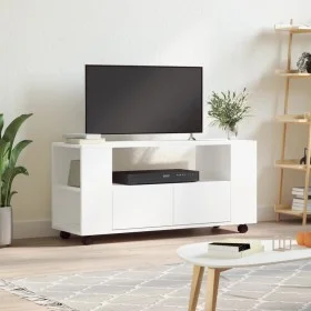 Weißer TV-Schrank aus Holzwerkstoff, 102 x 34,5 x 43 cm von vidaXL, TV-Möbel - Ref: Foro24-833742, Preis: 85,60 €, Rabatt: %