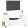 White engineered wood TV cabinet 102x34.5x43 cm by vidaXL, TV Furniture - Ref: Foro24-833742, Price: 88,80 €, Discount: %