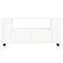 White engineered wood TV cabinet 102x34.5x43 cm by vidaXL, TV Furniture - Ref: Foro24-833742, Price: 88,80 €, Discount: %
