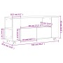 Weißer TV-Schrank aus Holzwerkstoff, 102 x 34,5 x 43 cm von vidaXL, TV-Möbel - Ref: Foro24-833742, Preis: 93,68 €, Rabatt: %