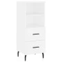 Weißes Sideboard aus Holzwerkstoff, 34,5 x 34 x 90 cm von vidaXL, Sideboards - Ref: Foro24-828684, Preis: 50,89 €, Rabatt: %