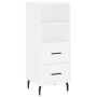 Weißes Sideboard aus Holzwerkstoff, 34,5 x 34 x 90 cm von vidaXL, Sideboards - Ref: Foro24-828684, Preis: 51,34 €, Rabatt: %