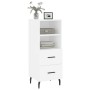 Weißes Sideboard aus Holzwerkstoff, 34,5 x 34 x 90 cm von vidaXL, Sideboards - Ref: Foro24-828684, Preis: 51,34 €, Rabatt: %
