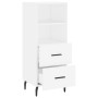 White engineered wood sideboard 34.5x34x90 cm by vidaXL, Sideboards - Ref: Foro24-828684, Price: 51,34 €, Discount: %