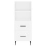 Weißes Sideboard aus Holzwerkstoff, 34,5 x 34 x 90 cm von vidaXL, Sideboards - Ref: Foro24-828684, Preis: 51,34 €, Rabatt: %