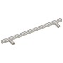 Tiradores para armarios 5 uds acero inoxidable plateado 192 mm