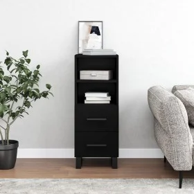 Sideboard aus schwarzem Sperrholz 34,5x34x90 cm von vidaXL, Sideboards - Ref: Foro24-828693, Preis: 70,62 €, Rabatt: %