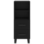 Aparador de madera contrachapada negro 34,5x34x90 cm de vidaXL, Aparadores - Ref: Foro24-828693, Precio: 71,47 €, Descuento: %