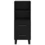 Aparador de madera contrachapada negro 34,5x34x90 cm de vidaXL, Aparadores - Ref: Foro24-828693, Precio: 70,62 €, Descuento: %