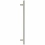 Tiradores para armarios 5 uds acero inoxidable plateado 224 mm