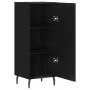 Sideboard aus schwarzem Sperrholz 34,5x34x90 cm von vidaXL, Sideboards - Ref: Foro24-828557, Preis: 77,20 €, Rabatt: %