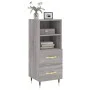 Sonoma gray engineered wood sideboard 34.5x34x90 cm by vidaXL, Sideboards - Ref: Foro24-828650, Price: 52,48 €, Discount: %