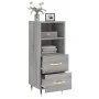 Sonoma gray engineered wood sideboard 34.5x34x90 cm by vidaXL, Sideboards - Ref: Foro24-828650, Price: 52,48 €, Discount: %