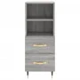 Sonoma gray engineered wood sideboard 34.5x34x90 cm by vidaXL, Sideboards - Ref: Foro24-828650, Price: 52,48 €, Discount: %