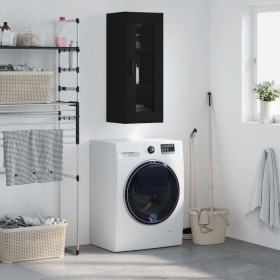 Black wall cabinet 34.5x34x90 cm by vidaXL, Sideboards - Ref: Foro24-828909, Price: 52,39 €, Discount: %